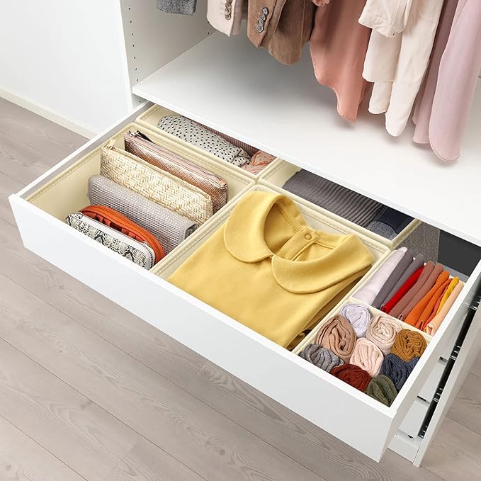 12 Pack Drawer Organizers for Clothing, Foldable Clothes Storage Box Closet - Image 7