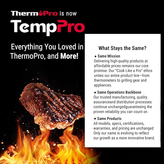 TempPro TP829 1000ft Wireless Meat Thermometer Digital - Image 9