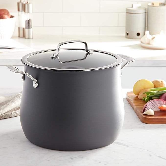 Cuisinart 12-Quart Stockpot, Hard Anodized Contour Stainless Steel w/Cover - Image 2