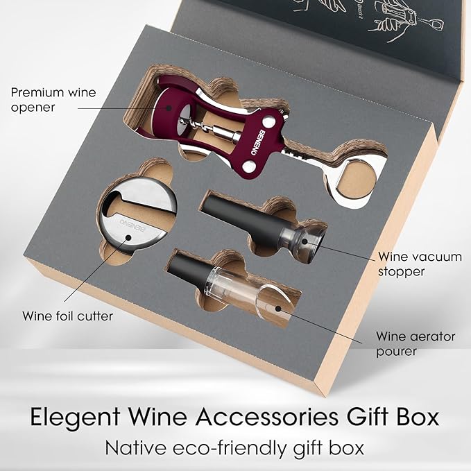 Beneno Multifunctional Wine Bottle Opener Gift Set - Image 2