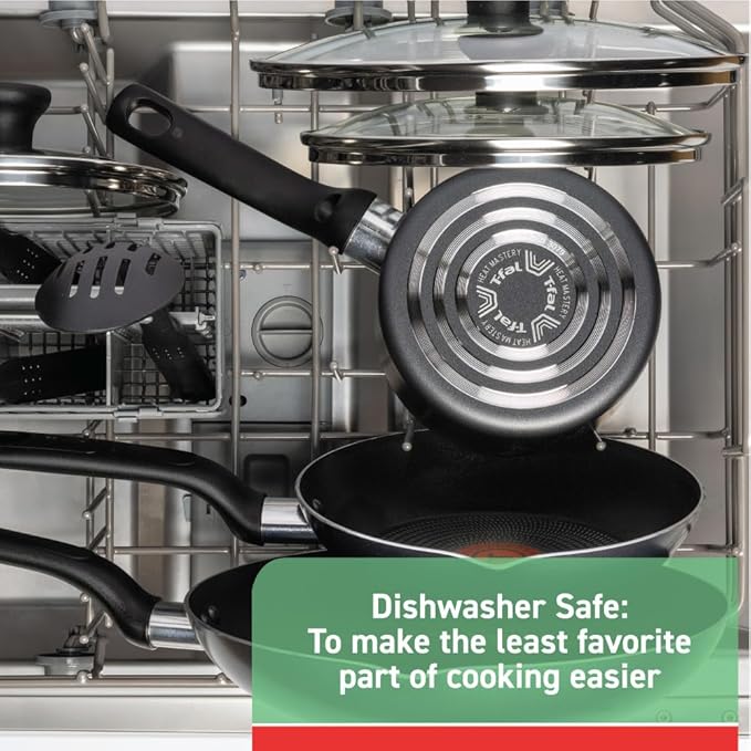 T-fal Initiatives Nonstick Stockpot 8 Quart Oven Safe 350F Cookware, Pots and - Image 6