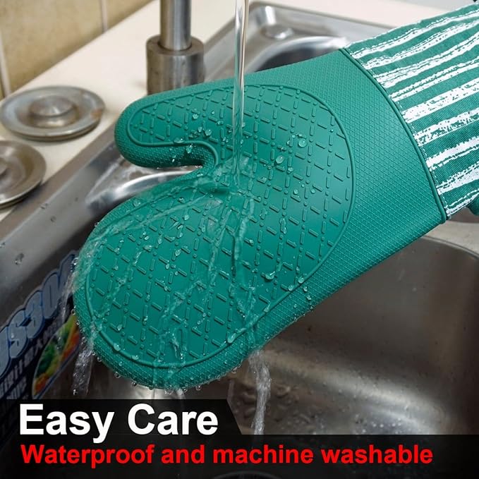 Alselo Silicone Oven Mitts Heat Resistant 932℉ - Image 7