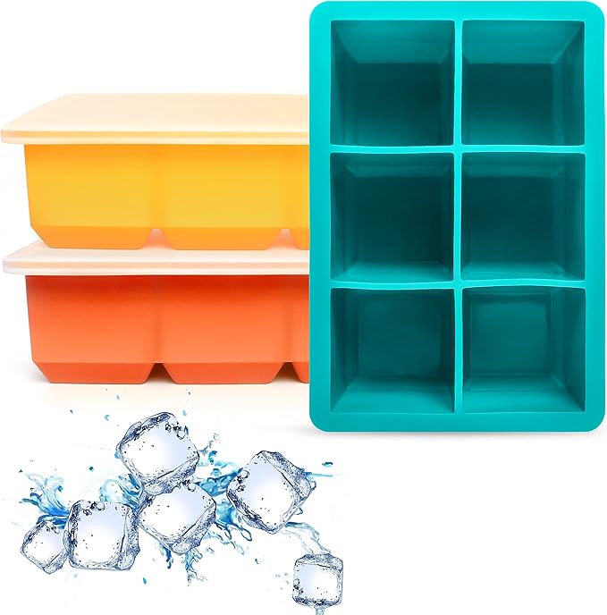 Excnorm Silicone Ice Cube Trays 3 Pack by Excnorm