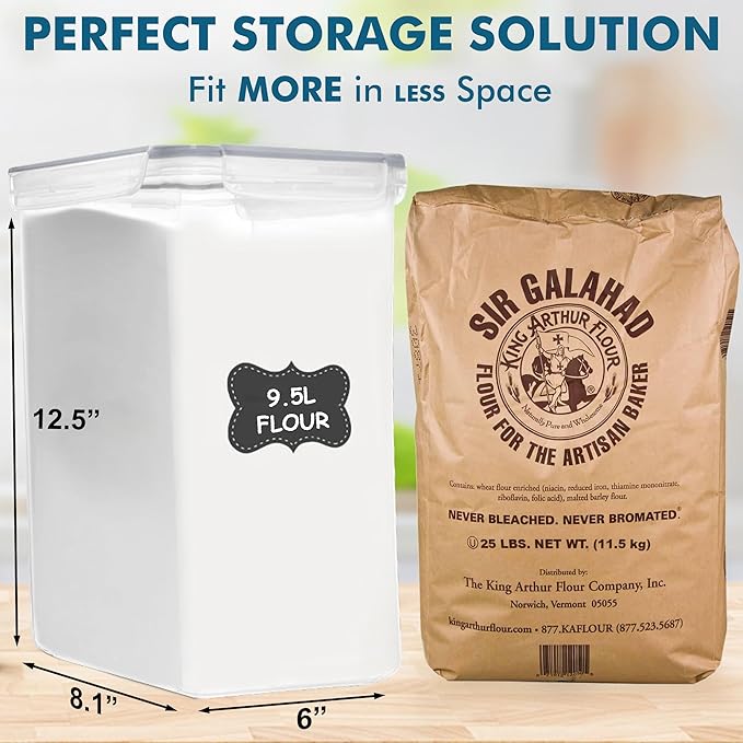 Shazo 2 PC Extra Large Bulk Food Storage Containers - Image 3