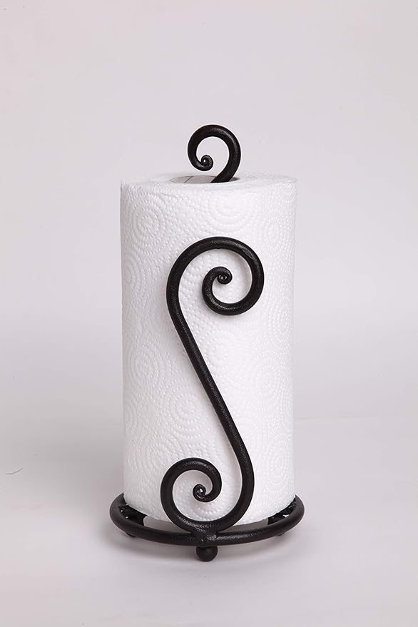 RTZEN Matte Black Paper Towel Holder Countertop - Image 8