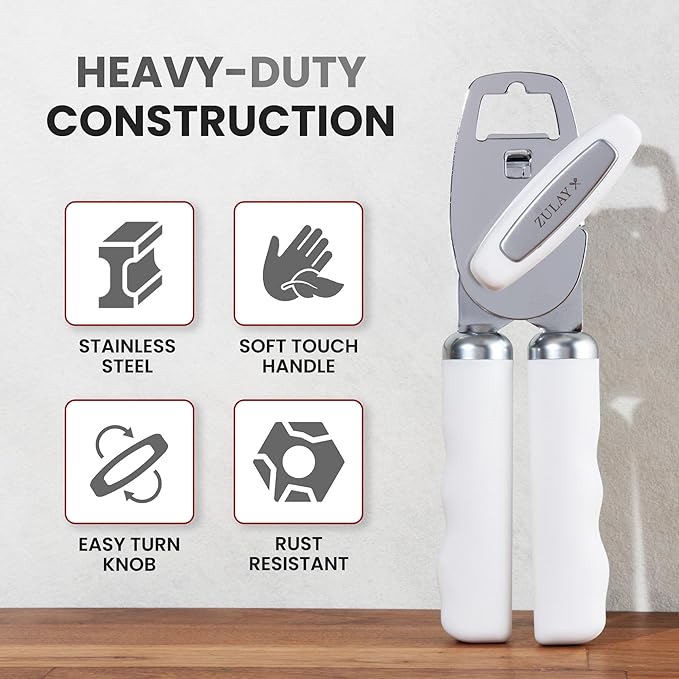 Zulay Kitchen Heavy Duty Stainless Steel Can Opener Manual - Image 3