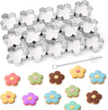 AIERSA Mini Flower Cookie Cutter, 15 Cavity Cracker Cutter, 1.4 Inch Small by AIERSA