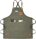 OUNLEN Chef Apron for Men Women Canvas Aprons by OUNLENAPRON