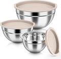 HaWare Mixing Bowls with Airtight Lids, 6-Piece Stainless Steel Salad Bowls by HaWare