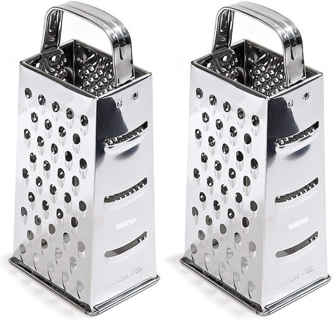 Norpro 4-Sided Stainless Steel Grater 8.25" Tall by Norpro
