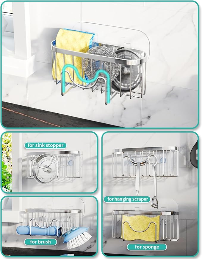 HapiRm Kitchen Sponge Holder for Sink - Image 2