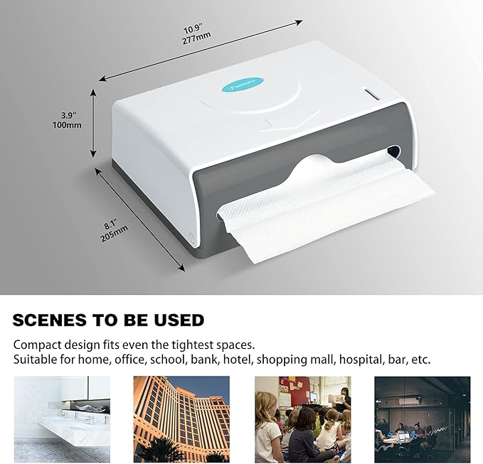 Folded Paper Towel Dispenser Wall: Modunful Compact ABS Dispenser - Image 4