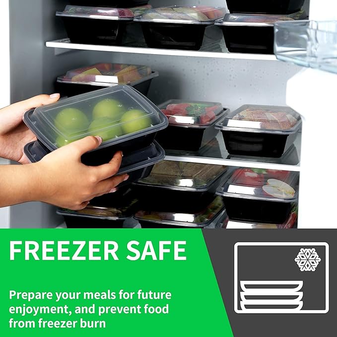 WGCC Meal Prep Containers, 32OZ 50 Pack Extra-thick Food Storage Containers - Image 6