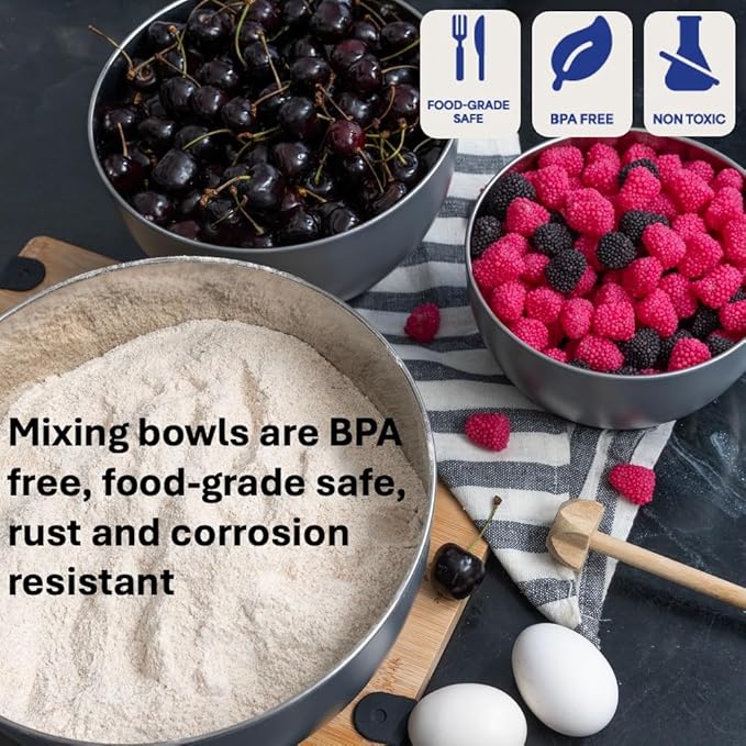WHYSKO® Stainless Steel Mixing Bowls - Image 5