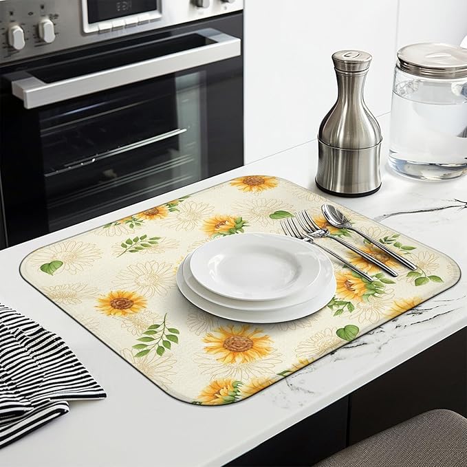 Dish Drying Mat Drainer Pads - Image 3