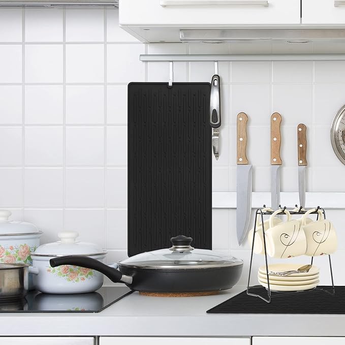 GeeRic Dish Drying Mats, Heat-resistant Silicone Mat - Image 7