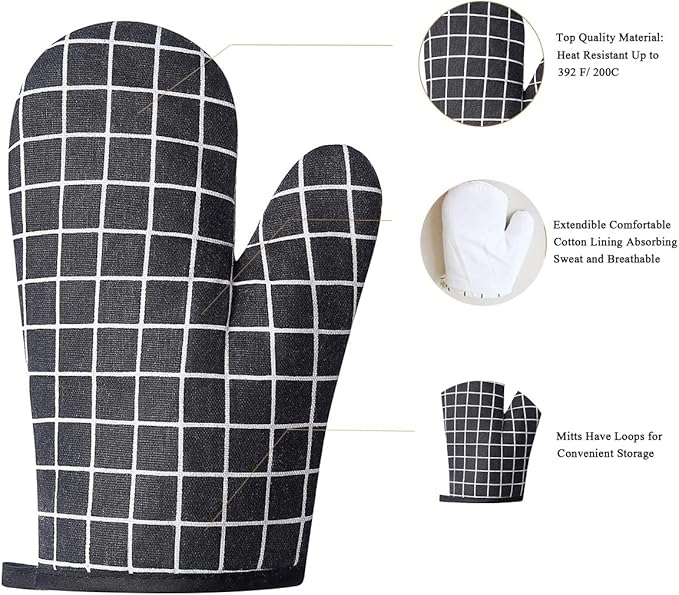 Oven Mitts and Potholders BBQ Gloves-Oven Mitts and Pot Holders - Image 2