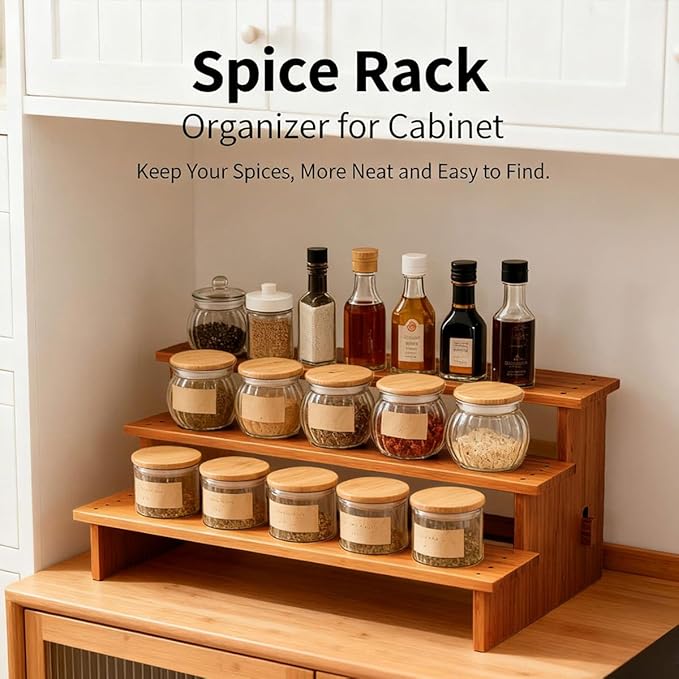 JinDoWin Cabinet Spice Organizer, Spice Organization - Image 2