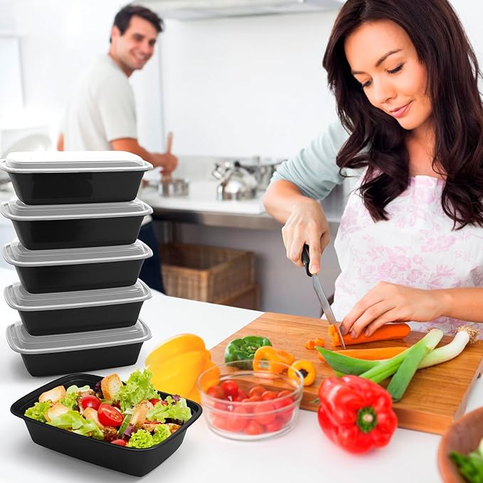 RANLITTLE Meal Prep Containers Reusable 38oz - Image 5