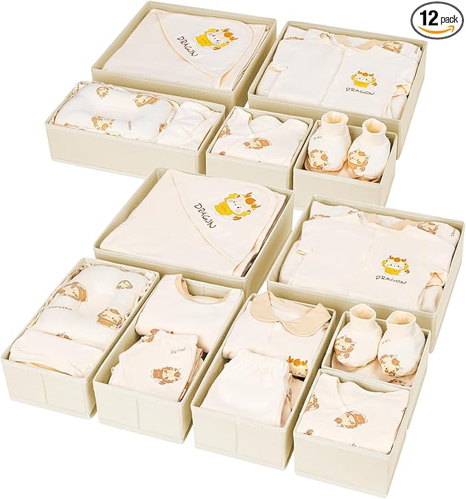 DIMJ Drawer Organizer Clothes 12 Pack by DiMJ
