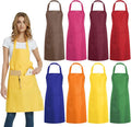 DUSKCOVE 8 PCS Plain Bib Aprons Bulk by DUSKCOVE