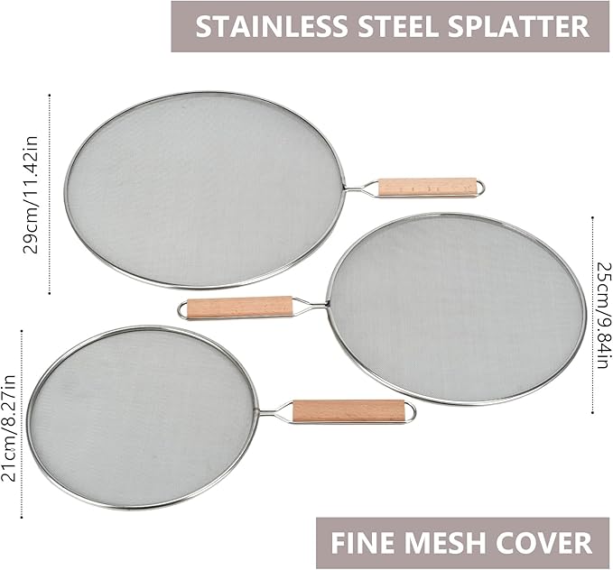 3 Pieces Grease Splatter Screen - Image 3