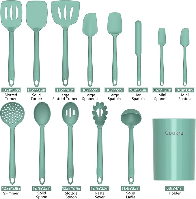 Coukre Silicone Kitchen Cooking Utensils Set - Image 2