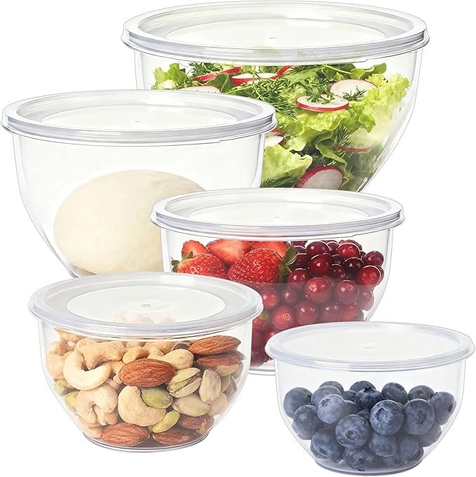 Greentainer Plastic Mixing Bowls by Greentainer