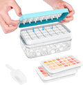 Ice Cube Tray with Lid and Bin, PHINOX 56 pcs Ice Trays by PHINOX