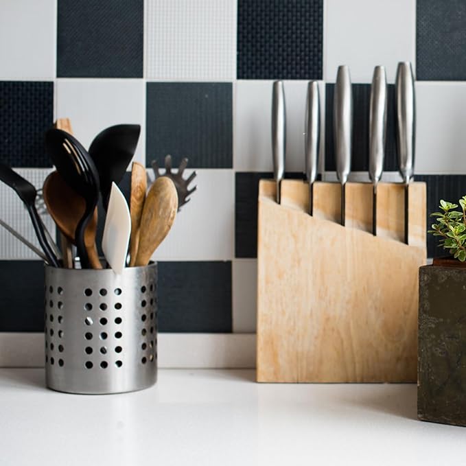 TOPZEA Set of 4 Kitchen Utensil Holder, Stainless Steel Cooking Utensil - Image 8