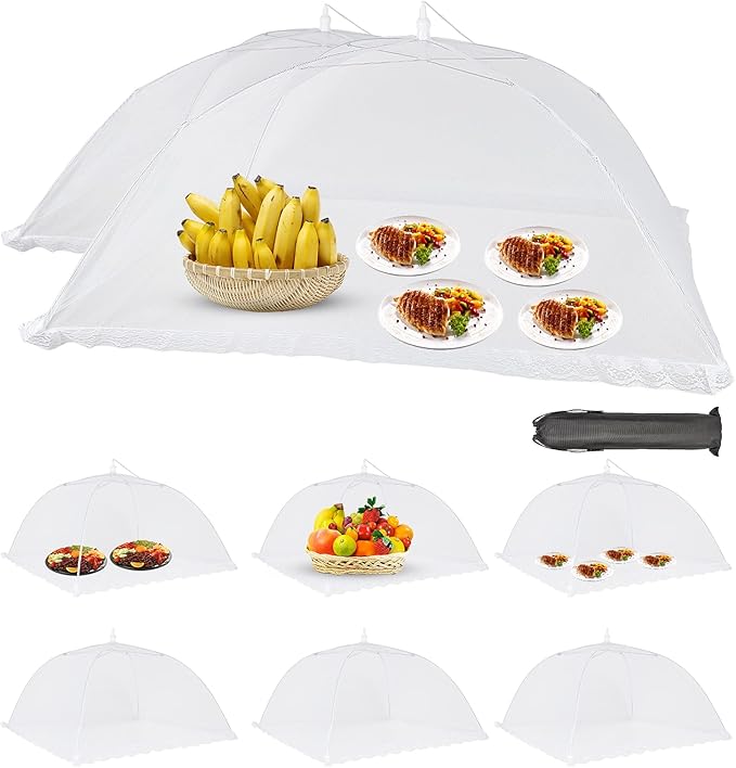 Food Cover Food Tent Set, 2 Extra Large 40"X24" and 6 Standard 17"X17" Mesh - Image 8