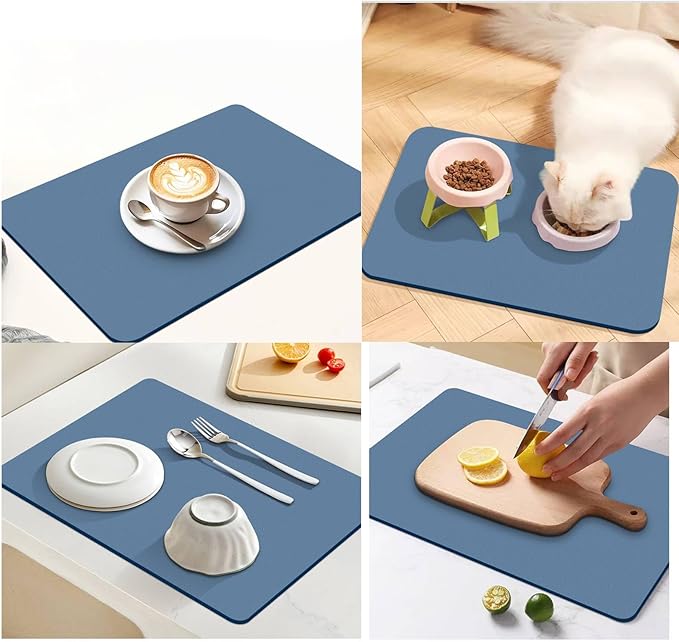Dish Drying Mat for Kitchen Counter, Drying Mat for Dish Rack, Absorbent Hide - Image 3