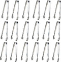 18PCS Mini Tongs for Appetizers, 5Inch Serving Tongs, Ice Tong Appetizer Tong by Sunenlyst