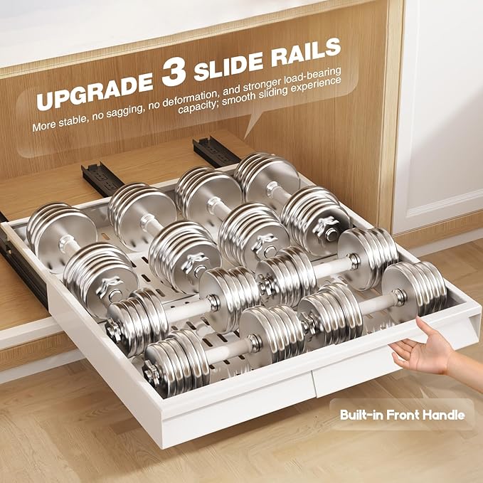 Seinloes 4 Pack Pull Out Cabinet Organizer - Image 6