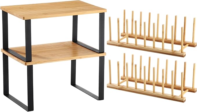Marsui 4 Pcs Kitchen Organizer Accessories Set Cabinet Organizer Shelf and by Marsui