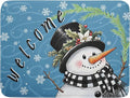 Christmas Snowman Dish Drying Mat by Aytipun