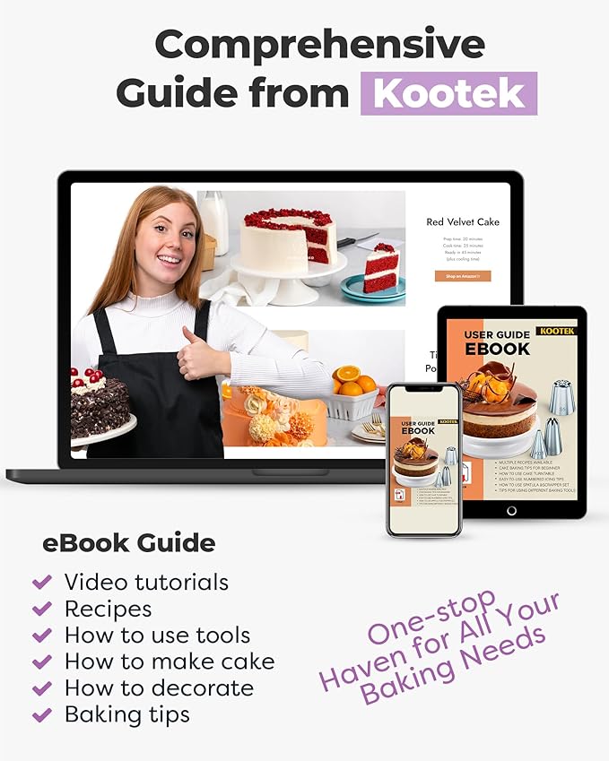 Kootek 71PCs Cake Decorating Kit, Baking Supplies Tools - Image 4