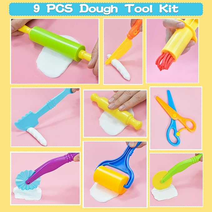 LCY WEDSHI Dough Tool Set, Dough Accessories Includes Cutters Roller, Rolling - Image 3