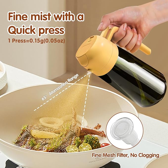 YARRAMATE 16oz/470ml Light-Blocking Dark Oil Sprayer - Image 4