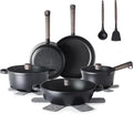 SENSARTE 15Pcs Nonstick Cookware Set Pots and Pans Set Kitchen Cooking Frying by SENSARTE