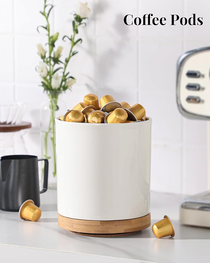 LoeJan 7.3“ 360° Rotating Ceramic Utensil Holder - Image 8