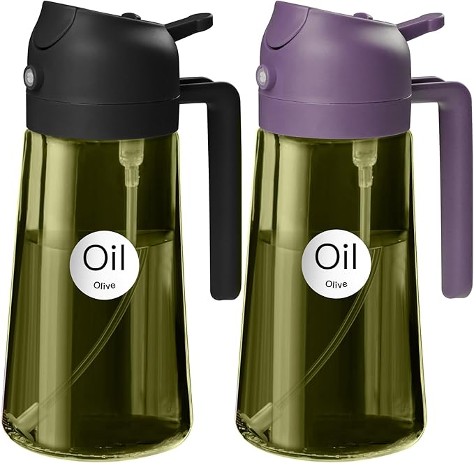 YARRAMATE 2Pcs 16oz/470ml Dark Green Oil Sprayer by YARRAMATE