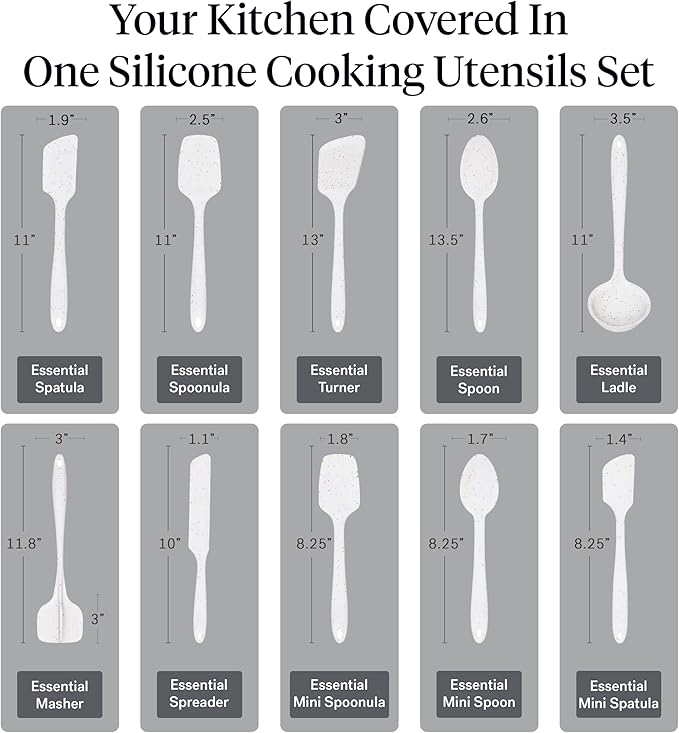 GIR: Get It Right 10-Piece Silicone Essentials Kitchen utensils set - Image 3