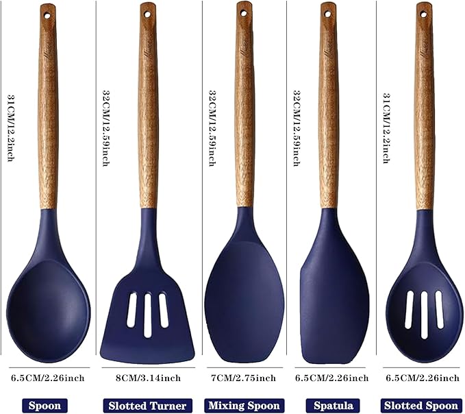 Non-Stick Silicone Kitchen Utensils Set - Image 4