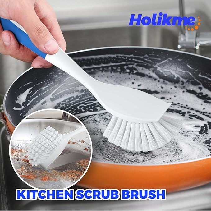 Holikme Cleaning Brush Set, Scouring Pad - Image 2