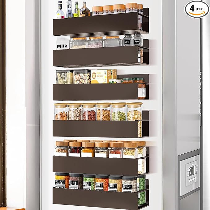 SMRCAD Magnetic Spice Rack for Refrigerator by SMRCAD