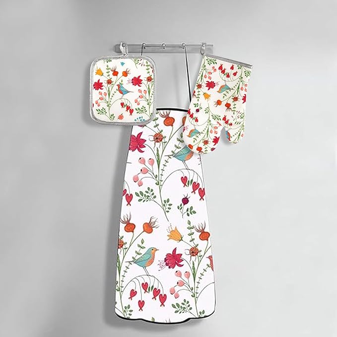 3 Pcs Kitchen Stuff, Kitchen Oven Mitts and Pot Holders Sets - Image 5