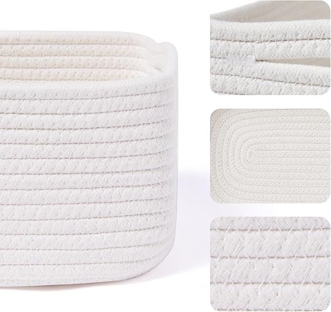 MiniArk Small Storage Baskets for Organizing | Closet Organizer Bins | Shelf - Image 2