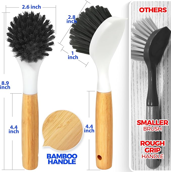 Holikme 3 Pack Cast Iron Brush and Scraper - Image 6