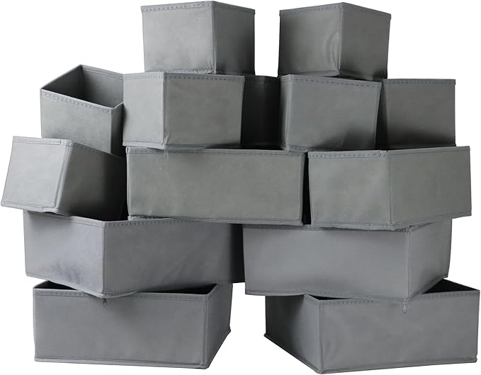 Fordonral 16 Pack Drawer Organizer Clothes, Foldable Fabric Dresser Organizer - Image 7